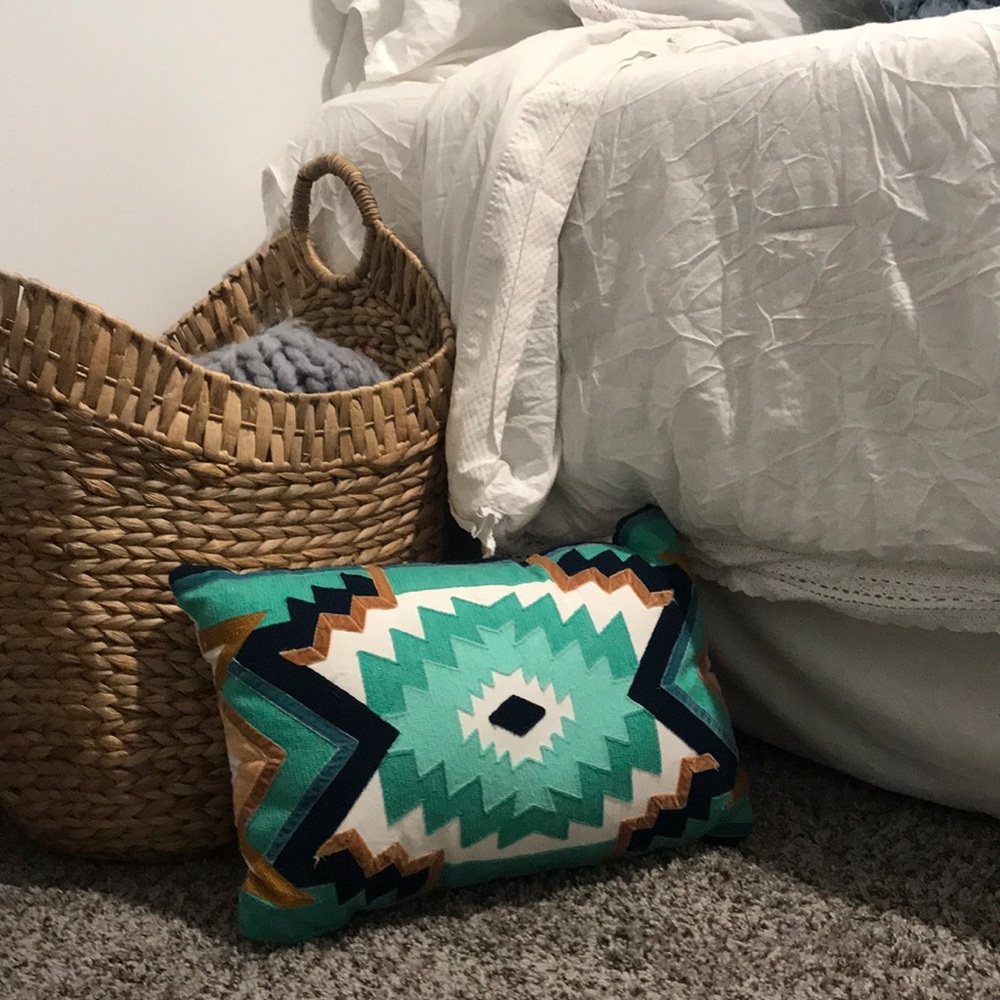 Cute throw pillow. 13x9 inches